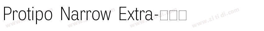 Protipo Narrow Extra字体转换